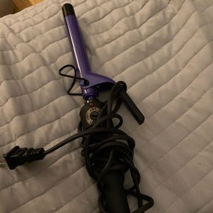 Size 3/4 CURLING IRON PURPLE PLATED